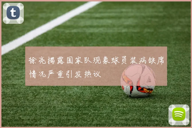 徐亮揭露国家队现象球员装病缺席情况严重引发热议