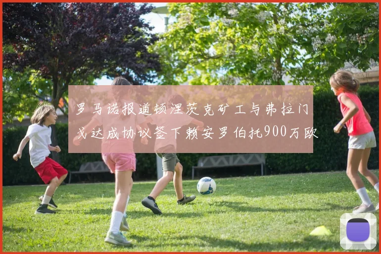 罗马诺报道顿涅茨克矿工与弗拉门戈达成协议签下赖安罗伯托900万欧元