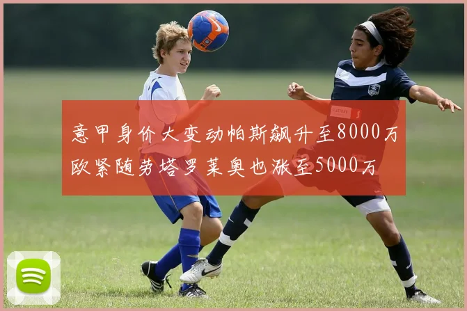 意甲身价大变动帕斯飙升至8000万欧紧随劳塔罗莱奥也涨至5000万